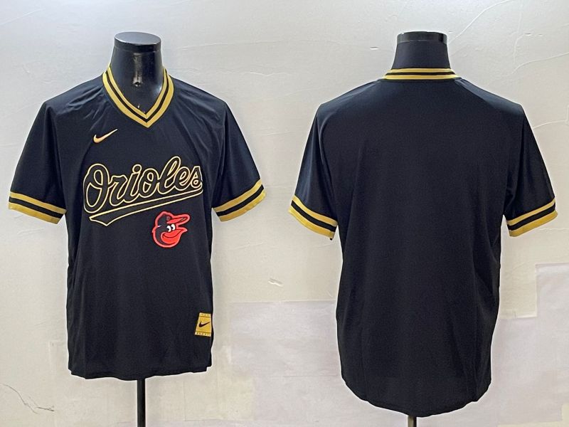 Men Baltimore Orioles Blank Black Gold Game 2025 Nike MLB Jersey style 3